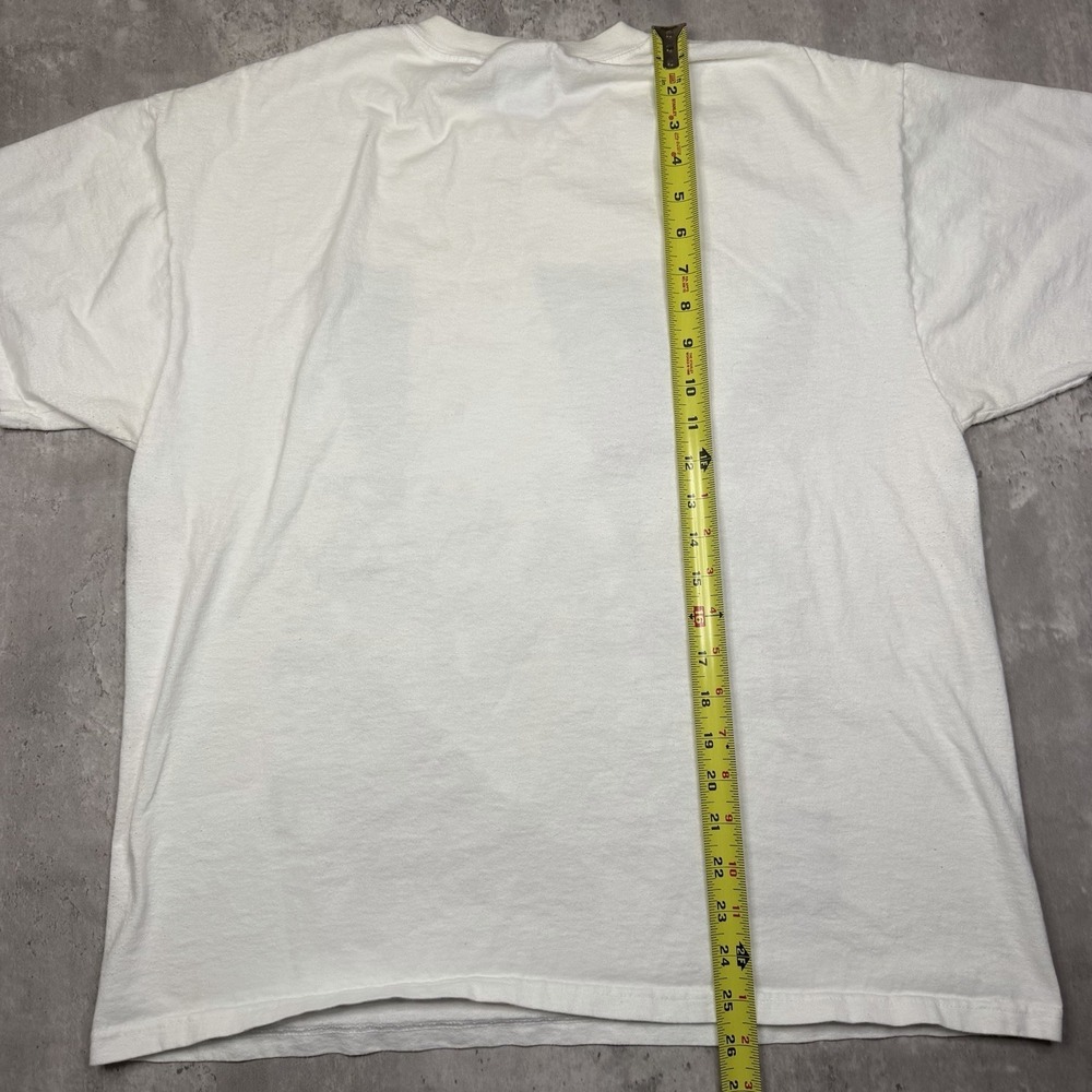 Vintage 90s Los Angeles LA Hollywood Map AOP Shirt L White Delta USA - Picture 6 of 6